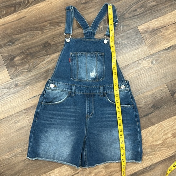 Levi’s Girls Denim Shortalls Size 16 Regular like new - Picture 5 of 12